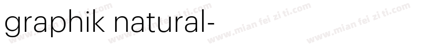 graphik natural字体转换